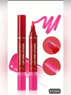 HANDAIYAN 2-in-1 PLUMPING LIP STAIN/GLOSS PEN - BRAND NEW in a sealed box!